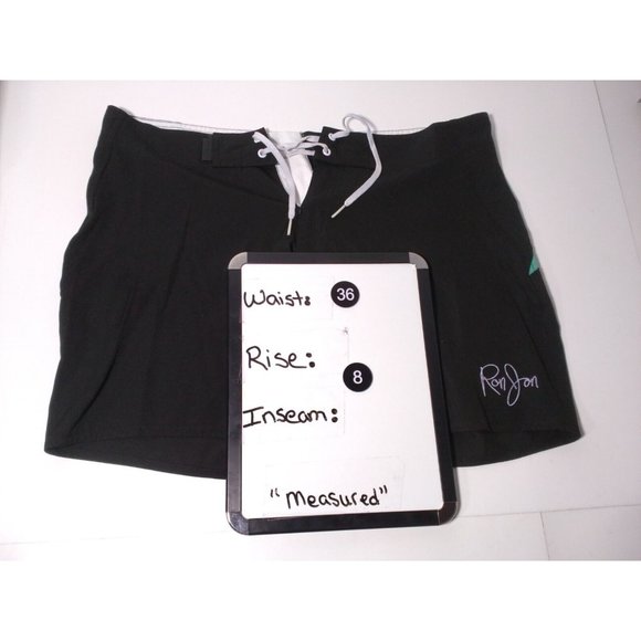 RON JON Board Shorts Women's Sz 7 Surf Shop Swim/Board Shorts 36x8 - Picture 3 of 4